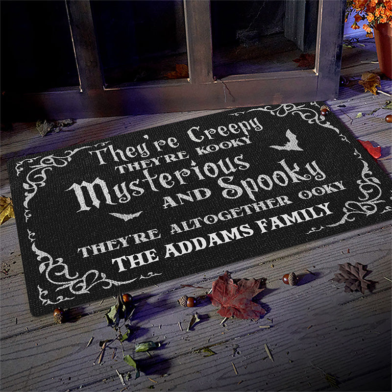 Don't Open Dead Inside Horror Halloween Doormat Home Decor - Jolly Family  Gifts