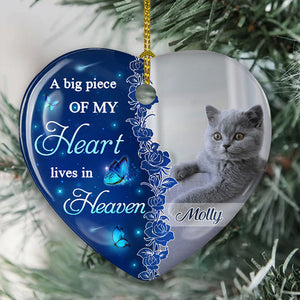 The Hardest Goodbye - Personalized Custom Heart Ceramic Christmas Ornament