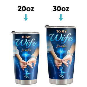 Once Upon A Time - Couple Personalized Custom Tumbler - Gift For Husband Wife, Anniversary