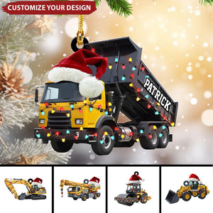 Personalized Heavy Equipment Christmas Ornaments 2024 New Release Gifts for Kids