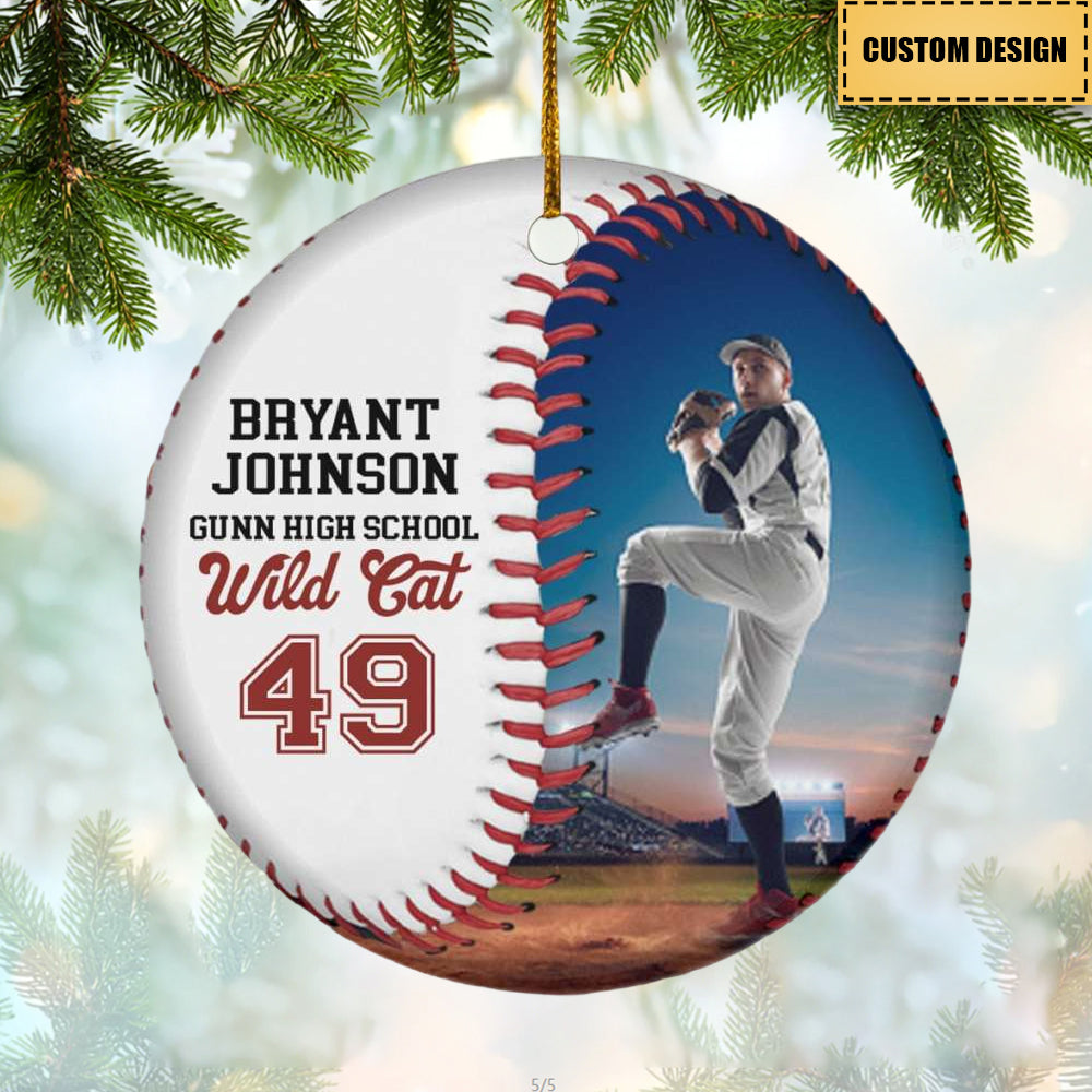MLB Baseball Personalized Photo Ornament, Braves™