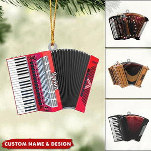 2024 New Release Personalized Accordion Christmas Ornament-Gifts Music Teacher Gifts Orchestra Accordion