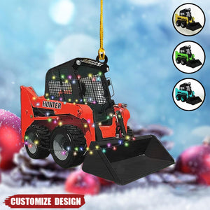 2024 New Release  – Personalized Skid Steer Loader Christmas Ornament, Gift For Trucker