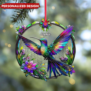 Beautiful Hummingbird-Personalized Hummingbird Ornament