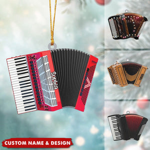 2024 New Release Personalized Accordion Christmas Ornament-Gifts Music Teacher Gifts Orchestra Accordion