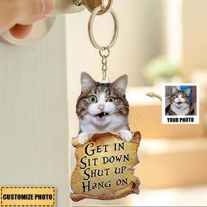 Pet Get In Personalized Keychain Gift - Gift For Pet Lovers