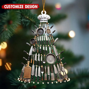 Personalized Kitchen Tool Christmas Tree Ornament, Gift for Chef, Housewife - 2024 New Release