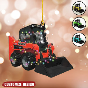 2024 New Release  – Personalized Skid Steer Loader Christmas Ornament, Gift For Trucker