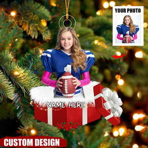 Baby Or Pet  Christmas Gift - Personalized Photo Mica Ornament