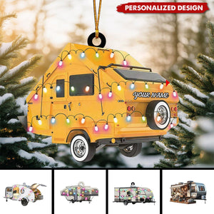 2024 New Release Personalized Camping Car Christmas Ornament-Gifts For Camping Lovers