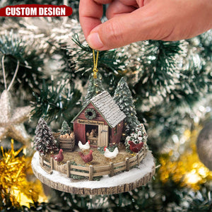 Personalized Dreamy Chicken Farm Ornament-Gifts For Chicken Lovers-2024 New Release