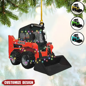 2024 New Release  – Personalized Skid Steer Loader Christmas Ornament, Gift For Trucker