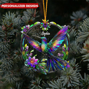 Beautiful Hummingbird-Personalized Hummingbird Ornament