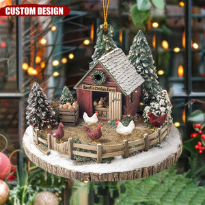 Personalized Dreamy Chicken Farm Ornament-Gifts For Chicken Lovers-2024 New Release