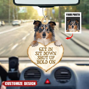 Upload Photo - Personalized Dog Car Ornament