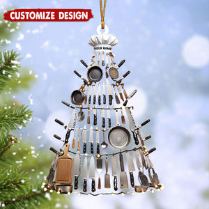 Personalized Kitchen Tool Christmas Tree Ornament, Gift for Chef, Housewife - 2024 New Release