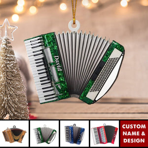 2024 New Release Personalized Accordion Christmas Ornament-Gifts Music Teacher Gifts Orchestra Accordion