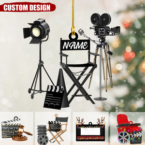 Personalized Film Clapboard Ornament-Gifts For Director,actor,Movie Lovers-2024 New Release