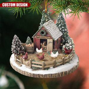 Personalized Dreamy Chicken Farm Ornament-Gifts For Chicken Lovers-2024 New Release