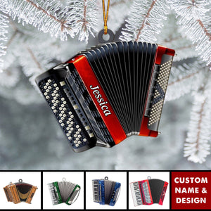 2024 New Release Personalized Accordion Christmas Ornament-Gifts Music Teacher Gifts Orchestra Accordion