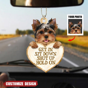 Upload Photo - Personalized Dog Car Ornament