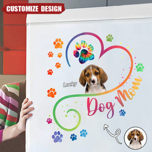 Custom Photo Dog Mom - Gift For Dog Lovers - Personalized Decor Decal