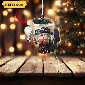 Personalized Hockey Closet Ornament -Gift For Hockey Lover - 2024 New Release