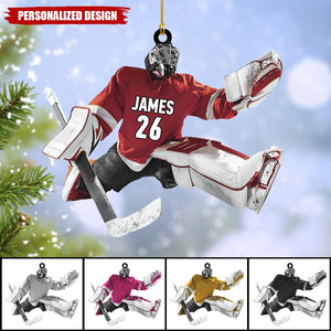 Personalized Hockey Player Ornament-Gifts For Hockey Lovers-2024 New Release