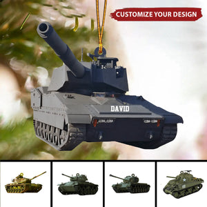 Personalized Tank Car Christmas Ornament Gift For Tank Lover - 2024 New Release