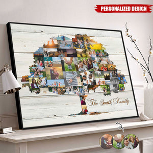 Family Tree Art-Personalized Poster-Gift for Family