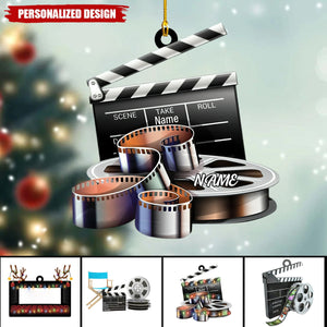 Personalized Film Clapboard Ornament-Gifts For Director,actor,Movie Lovers-2024 New Release