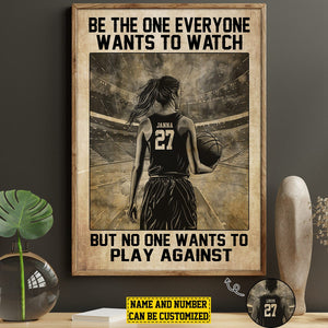 Personalized Basketball Motivation Poster-Gift For Basketball Lovers