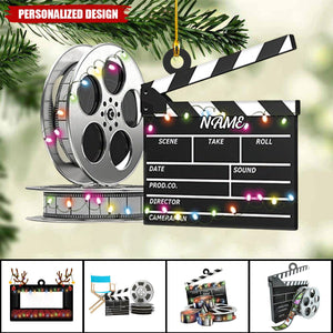 Personalized Film Clapboard Ornament-Gifts For Director,actor,Movie Lovers-2024 New Release