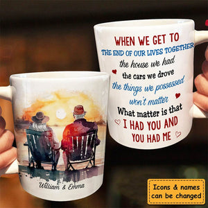 Couple Gift We Get To The End Of Our Lives Together Mug