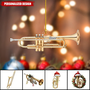 Personalized Trumpet Ornament-Gift For Trumpet Artist Trumpet Lover-2024 New Release