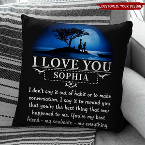 My Soulmate I Love You Personalized Pillow