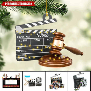 Personalized Film Clapboard Ornament-Gifts For Director,actor,Movie Lovers-2024 New Release