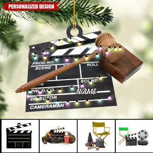 Personalized Film Clapboard Ornament-Gifts For Director,actor,Movie Lovers-2024 New Release