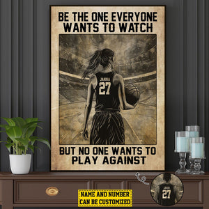 Personalized Basketball Motivation Poster-Gift For Basketball Lovers