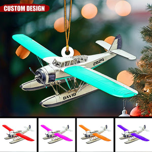 Personalized Airplane Christmas Ornament - 2024 New Release