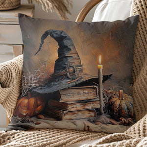 A Witch's Autumn Ritual Pillow - Gift For Witch And Book Lovers