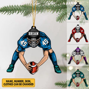 American Football Personalized Christmas Ornament Gift For Football Player Football Lovers