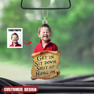 Get In Personalized Car Ornament - Gift For Family Or Friend