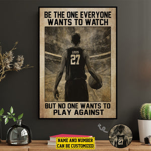 Personalized Basketball Motivation Poster-Gift For Basketball Lovers