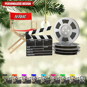 Personalized Film Clapboard Ornament-Gifts For Director,actor,Movie Lovers-2024 New Release