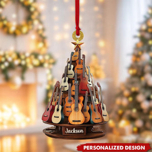 Personalized Classic Guitar Ornament-Gift for Music Lovers, Guitar Players-2024 New Release