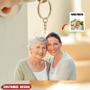 Gift For Mom/Nana/Family-Personalized Upload Photo Acrylic Keychain