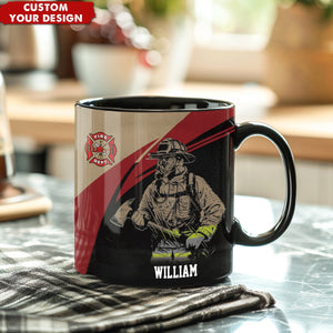 Personalized Firefighter Coffee Mug - Gift For Firefighter