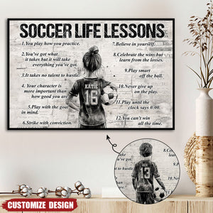 Personalized Soccer Poster For Kids-Gift For Young Soccer Fans