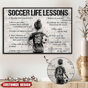 Personalized Soccer Poster For Kids -Gift For Young Soccer Fans